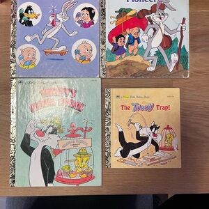 Little Golden Books. Bugs Bunny and Sylvester Cat various years COLLECTIBLE